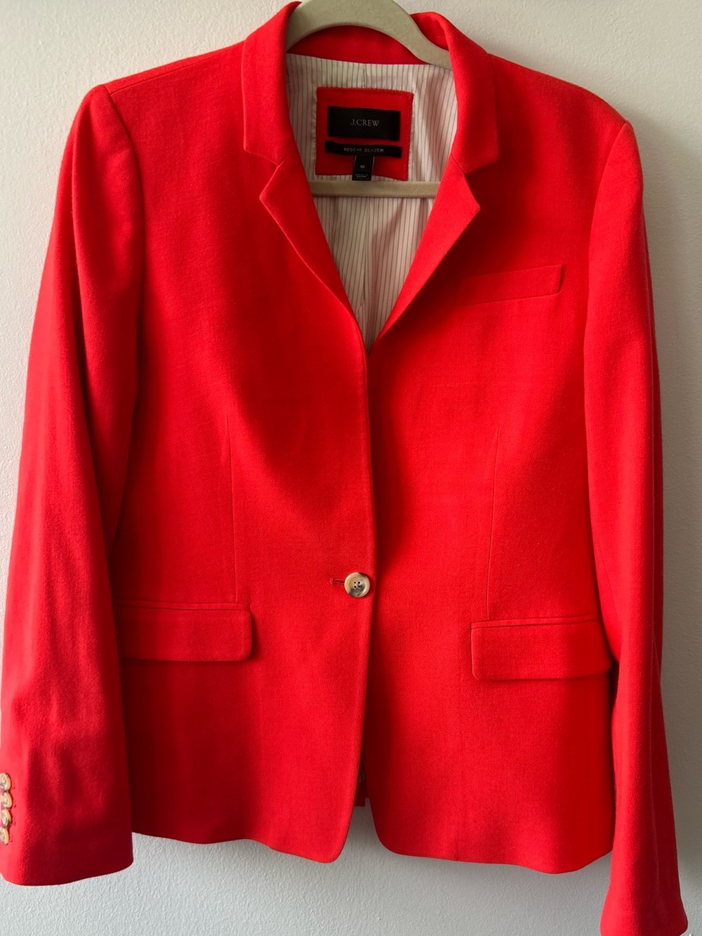 Banana Republic Regent Tailored Blazer wool blend Coral - Picture 1 of 3